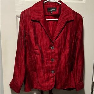 Jones New York Vibrant Red Blazer